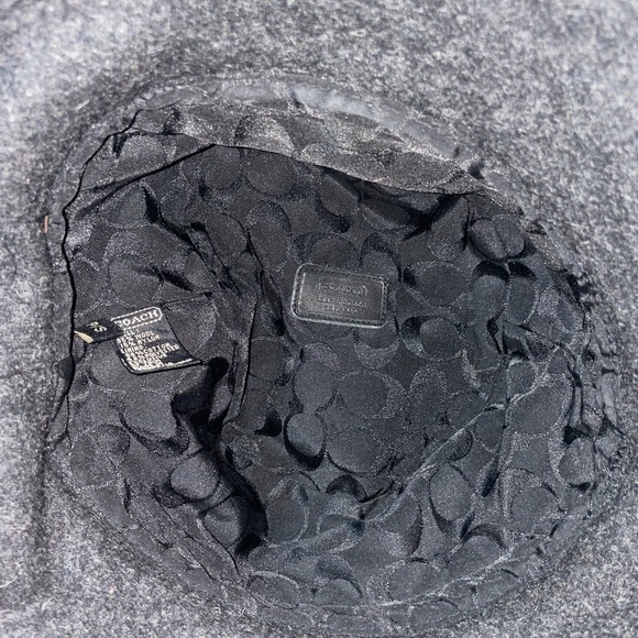 Coach wool blend bucket hat. It’s a beautiful slate gray color. - Picture 4 of 11